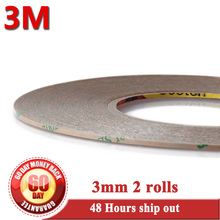 2x3mm *55M Two Sides Cleare Adhesive Transfer Tape for LCD Screen Digizter Lens Strong Adhesion Bond Waterproof 3M 300LSE 9495LE 2024 - buy cheap