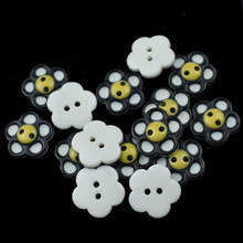 10PCS 2-Holes Plum Blossom Round Wooden Buttons Multi-color Wooden Buttons for Children DIY Sewing Scrapbooking Craft 2024 - buy cheap