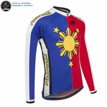 Winter Thermal Fleece or Thin New Philippines Pilipinas Classical Road Mountain Team Long pro Cycling Jersey JIASHUO 2 Chooses 2024 - buy cheap