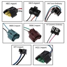 Import 9005/9006/H11/H7/H4/H8 Car Halogen Bulb Socket Power Adapter Plug Connector Wiring Harness Automobiles Adapters Sockets 2024 - buy cheap