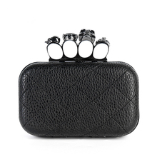 2018 New Hot Evening Bags  skull ring day clutch  faux chain fashion women's handbag shoulder bag 2024 - buy cheap