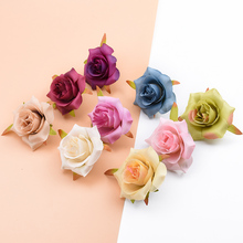 6 см недорогие искусственные цветы для дома, Свадебный декор, аксессуары, искусственные растения, скрапбукинг, цветы на стену, сделай сам, кепка, шелковые розы 2024 - купить недорого