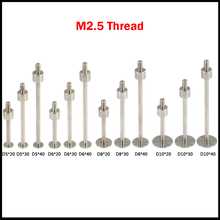 8mm 10mm OD 20mnm 30mm 40mm Length M2.5 Thread T Type Shape Round Pan Disk Gauge Micrometer Tip Lever Dial Test Indicator Probe 2024 - buy cheap