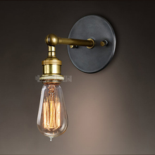 Luminária de parede industrial vintage, luminária retrô americana para parede de sala de estar, quarto, banheiro, varanda, bar, lâmpada de parede e27 2024 - compre barato