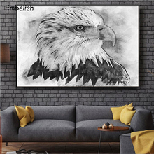 Embelish 1 Pieces Hot Selling White Eagle Head Modern Home Decor Wall Art Pictures For Living Room HD Print Canvas Painting 2024 - buy cheap