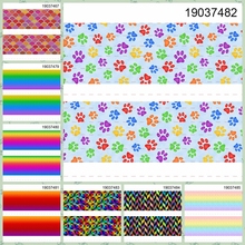 10yards -different sizes -ribbon Gradation color pattern printed Grosgrain ribbon 19037467 2024 - buy cheap