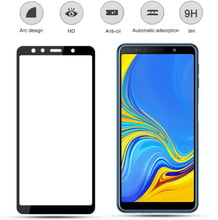 Закаленное стекло с полным покрытием, Защита экрана для Samsung Galaxy A7 (2018) A750 A750F, зеркальная фотопленка 2024 - купить недорого