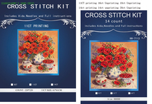 oneroom Poppy and cherry Counted Cross Stitch similar dmc Cross Stitch Sets DIY Cross Stitch Kits  Embroidery 2024 - buy cheap