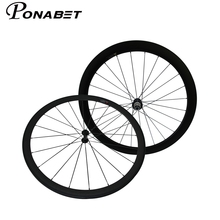 Ponabet-conjunto de roda ultraleve sem câmara de ar, 38 + 50mm, pneu clincher, fibra de carbono, rodas de corrida, super leve, 700c, china 2024 - compre barato