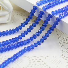 5040 AAA Top Quality  Sapphire Color Loose Crystal Glass Rondelle beads.2mm 3mm 4mm,6mm,8mm 10mm,12mm Free Shipping! 2024 - buy cheap