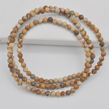 Браслет с каменными бусинами 4 мм, эластичное ожерелье для браслета, ювелирное изделие для женщин, подарок, G741 2024 - купить недорого