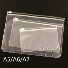 Pasta de arquivo transparente a5 a6 a7 pvc sacos de contas de cartões sacos de documentos de bolso 2024 - compre barato