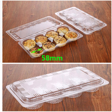 100pcs Clear Plastic mini Cupcake Moon cake packaging box muffin cookie cupcakes paper cups clear box for muffins cases holder 2024 - buy cheap