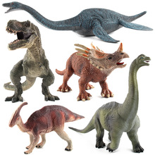 Jurassic world-dinossauro tiranossauro rex, estiracosauro, plesiosaur, brachiosauro, brinquedo de plástico, presente para crianças 2024 - compre barato