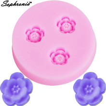 Molde de silicone flor quente 10 argolas "m066 forma de silicone para bolo, cupcake, decoração, rosa, flor, folha, chocolate 2024 - compre barato