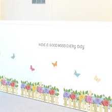 3d яркий сад цветок бабочка птичья клетка настенные стикеры гостиная спальня фотообои искусства Свадебный декор 2022 - купить недорого