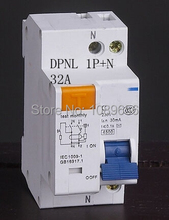 DPNL DZ30-32 1P+N 32A  Residual current Circuit breaker with over current protection RCBO 2024 - buy cheap