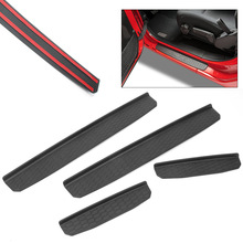 4x Door Sill Scuff Plate Guards for JEEP WRANGLER 2018 JL 4-Door NEW BODY STYLE Automobile Parts Accessories 2024 - buy cheap