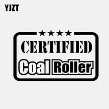 YJZT 14.7CM*8.9CM CERTIFIED Coal Roller Vinyl Decal Car Sticker Diesel Truck Black/Silver C3-0844 2024 - buy cheap