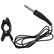 Black Universal Guitar Acoustic Clip On Pickup Piezo Contact Microphone 2024 - buy cheap