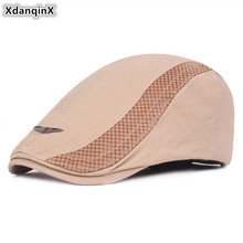 XdanqinX-gorro de algodón para hombre, boinas simples de tamaño ajustable, estilo Hip Hop, británico, joven, 2019 2024 - compra barato