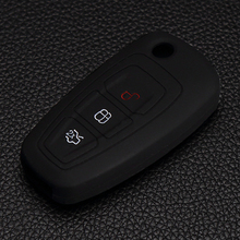 Силиконовый чехол для автомобильного ключа с 3 кнопками, чехол для автомобильного ключа для Ford Focus 2 MK3, для Mondeo Fiesta Kuga Escape Ecosport 2013 2014 starline a91 2024 - купить недорого