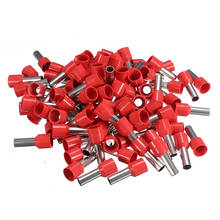 100pcs/lot Red Wire Copper Crimp Connector Insulated Pin Cord End Terminal AWG8 Pin End Terminals 2024 - buy cheap