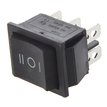 Interruptor rocker de barco dpdt, alta qualidade, 6 terminais, 3 posições, liga/desliga, 16a, 250vac, 20a, 125vac
