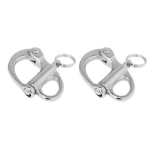 2 Pieces 32mm Durable 304 Stainless Steel Fixed Bail Quick Release Snap Shackle for Kayak Sailboat Yacht Sailing Hardware 2024 - buy cheap