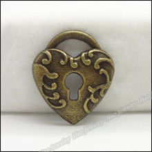 80pcs Vintage Charms Peach heart  Pendant Antique bronze Fit Bracelets Necklace DIY Metal Jewelry Making 2024 - buy cheap