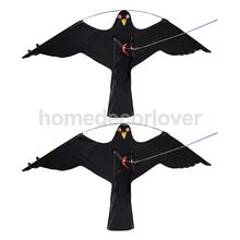 2x Black Flying  Kite #2 Owl Bird Hunting Decoy Deterrent Repeller Garden Weed Pest Scarer Outdoor Kids Toys 2024 - buy cheap