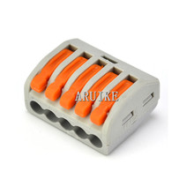  5pcs/lot 222-415 (PCT215)Universal Compact Wire Wiring Connector 5 pin Conductor Terminal Block With Lever 0.08-2.5mm2 2024 - buy cheap