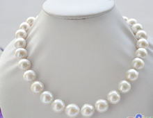 FREE shipping>>> >>>P5170 AA++ HUGE 17" 14mm WHITE ROUND Edison REBORN PEARL NECKLACE 2024 - buy cheap