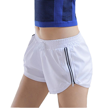 CKAHSBI-pantalones cortos deportivos 2 en 1 para mujer, ropa con cremallera lateral para correr, alta elasticidad 2024 - compra barato