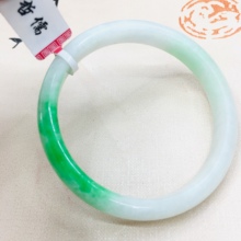 Zheru Jewelry Natural Jadeite Bracelet Natural Elegant White Sun Green 54-62mm Female Jade Bracelet 2024 - buy cheap