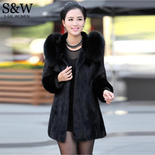 Plus Size 3XL 4XL 5XL 6XL Winter Parka Women Faux Fur Coat Long Thicken Mink Fur Coats Hooded Large Fox Fur Collar 2024 - buy cheap