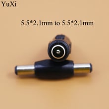 YuXi 3pcs 5.5*2.1 mm DC Power Plug Connector male to male female to female 5.5x2.1mm Panel Mounting Plugs Adaptor 2024 - buy cheap