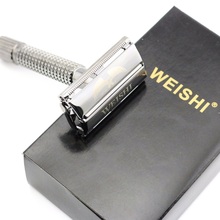 WEISHI-maquinilla de afeitar de seguridad de doble filo, 9306-F, plateada, 9306-C, color de la pistola, 9306-I, bronce, alta calidad, 10 unids/lote, nuevo 2024 - compra barato