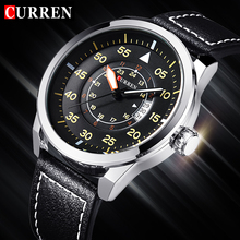 Relogio Masculino CURREN Men Luxury Brand Army Military Watches Men's Dress Quartz Hour Clock Watch Leather Sports Wrist Watch 2024 - buy cheap