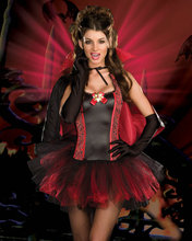 Vestido gótico de Burlesque para mujer, disfraz de Halloween, envío gratis por DHL, ML5221 2024 - compra barato