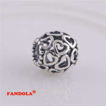 Fits for Pandora Charms Bracelets Open Your Heart Beads 925 Sterling Silver Jewelry Free Shipping 2024 - buy cheap