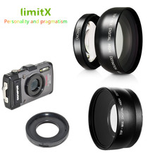 0.45X Super Wide Angle Lens with Macro & Adapter ring for Olympus TG-6 TG-5 TG-4 TG-3 TG-2 TG-1 TG6 TG5 TG4 TG3 TG2 TG1 Camera 2024 - buy cheap