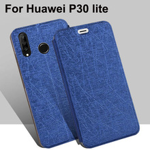 Capa luxuosa de couro de pu para huawei p30 lite flip stand capa traseira para huawei p30lite shell capa protetora p 30 lite coque 2024 - compre barato