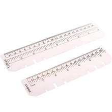 XRHYY 2PCS Plastic Clear Color A5 A6 Page Marker Pouch Page Finder Measuring Ruler for A5 A6 Size 6-Hole Binder Notebook 2024 - buy cheap