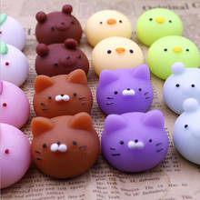 1pcs Squishy toys mini kawaii squeeze stretchy animal Healing stress Cat dumplings animals anti-stress hand toys 2024 - buy cheap