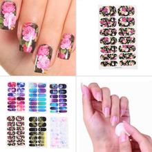 6 Styles Water Transfer Nails Art Sticker Pink Red Rose Flowers Design Nail Sticker Manicure Decor Tools Cover Nail Wraps Decals 2024 - buy cheap