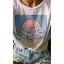 E assim é a estética da onda oceana, camiseta bonita tumblr anos 90, verão, camiseta feminina unissex, camiseta engraçada masculina e feminina 2024 - compre barato