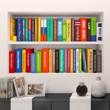 DIY Creative 3D False Bookshelf Wall Stickers Home Decor Sticker Wall Decals Home Decoration Mural Poster 2024 - buy cheap