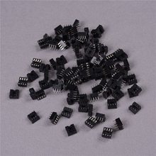 100pcs/lot Round Hole 8 Pins 2.54MM DIP DIP8 IC Sockets Adaptor Solder Type 8 PIN IC Connector High Quality Wholesale 2024 - buy cheap