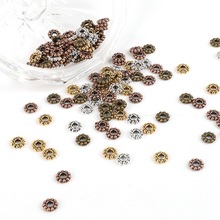 500PCS Metal Spacers Gold/Silver 6mm Snowflake Spacer Beads Accessories For Women Men Beadwork Jewelry Bracelet Necklace Making 2024 - buy cheap